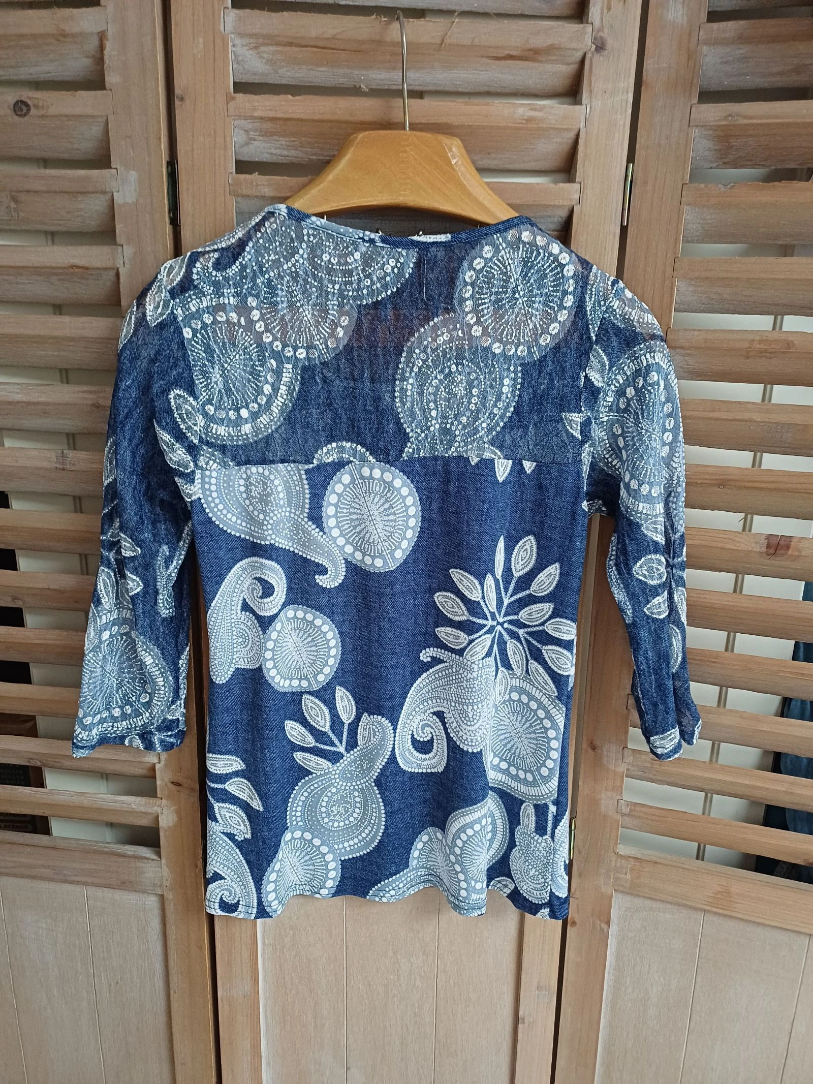 Pretty Armand Thiery blouse in blue - 36 – photo 5